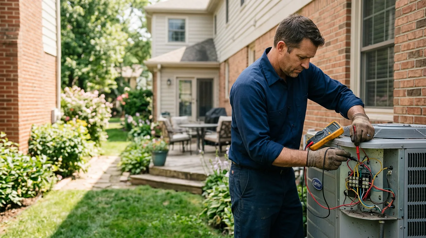 HVAC technician working near Blairstown, NJ